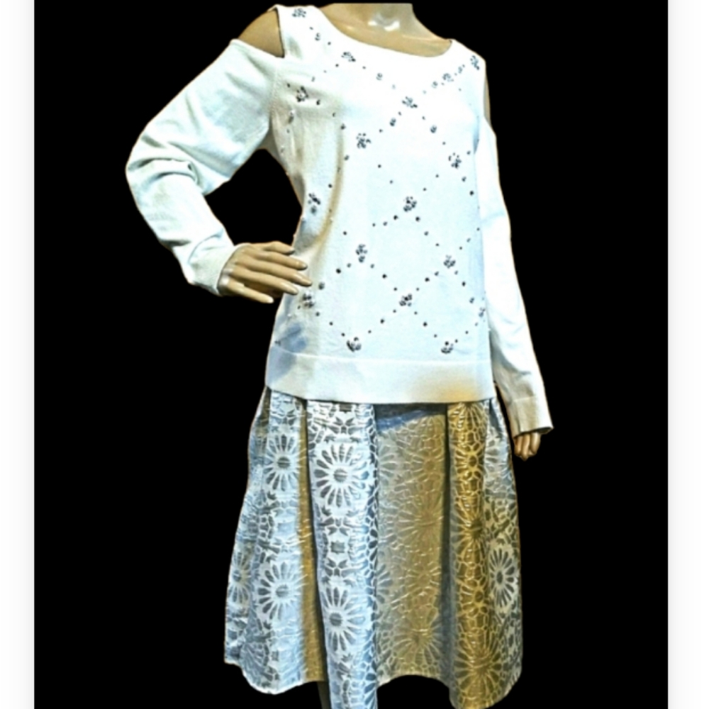 7th Avenue Eva Mendes Skirt Suit Size 14